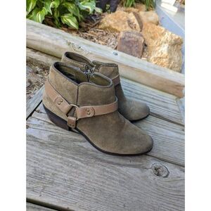 Sam Edelman Shoes Women Size 6.5 Brown Suede Western Ankle Booties